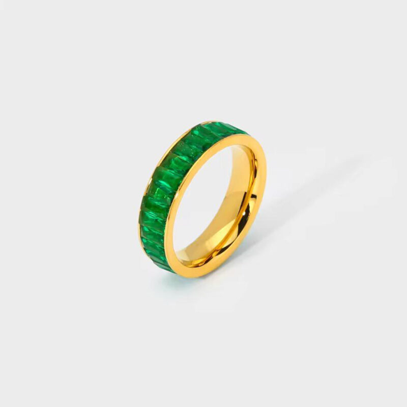 OEM Light Luxury Titanium Steel Square Ring - Image 2