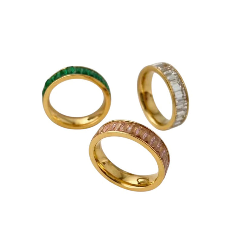 OEM Light Luxury Titanium Steel Square Ring
