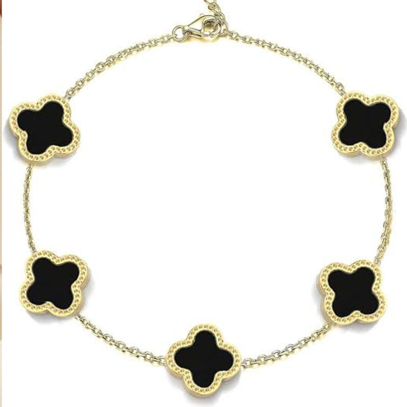 CLOVER BLACK BRACELET