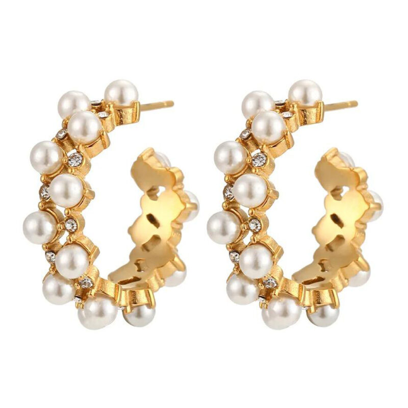 WHITE PEARL HOOP