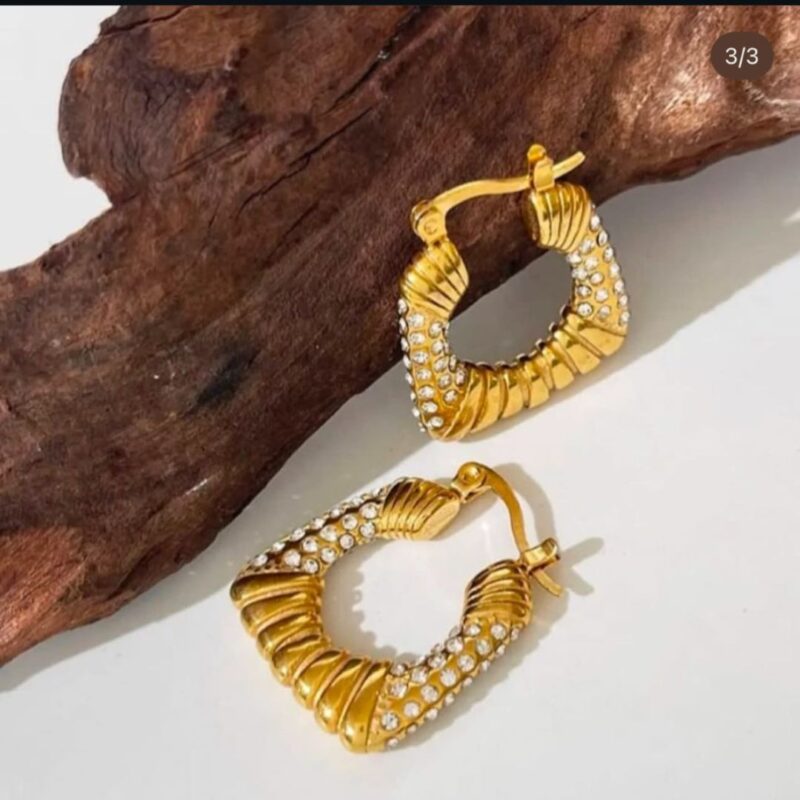LUXURY ZIRCON HOOP - Image 2