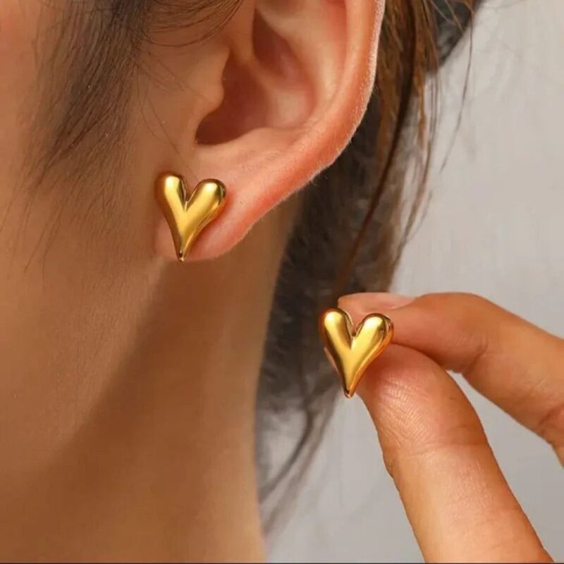 PLAIN HEART STUD - Image 4