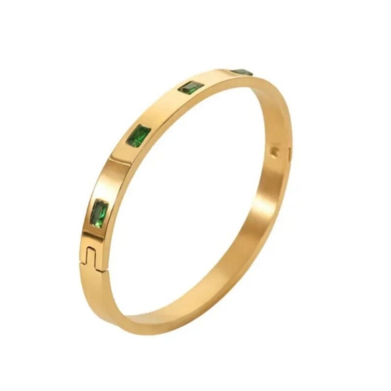 GREEN STONE BANGLE - Image 2