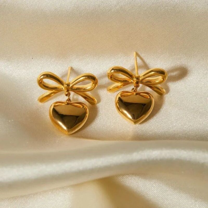 BOW HEART STUD - Image 4