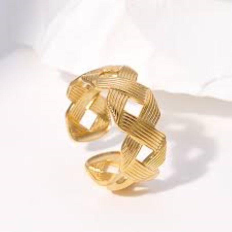 GOLDEN WEAVE RING - Image 2