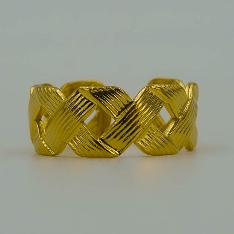 GOLDEN WEAVE RING - Image 3