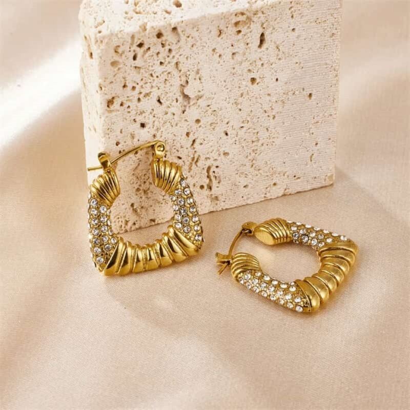 LUXURY ZIRCON HOOP - Image 3